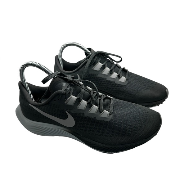 Nike Air Zoom Pegasus 37 Black Grey Men’s Running Shoes Size 8.5 - Picture 2 of 8